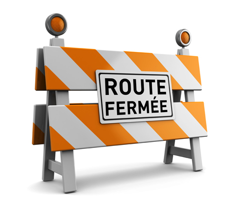 route fermée