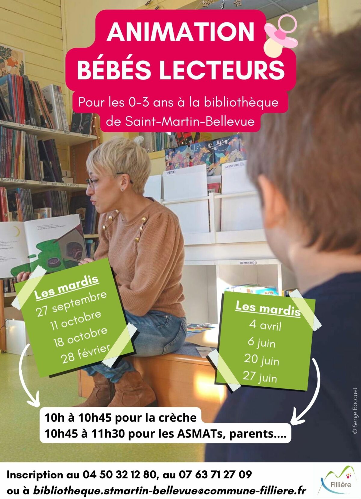 La lecture pour les petits dans les à la bibliothèque de Saint-Martin