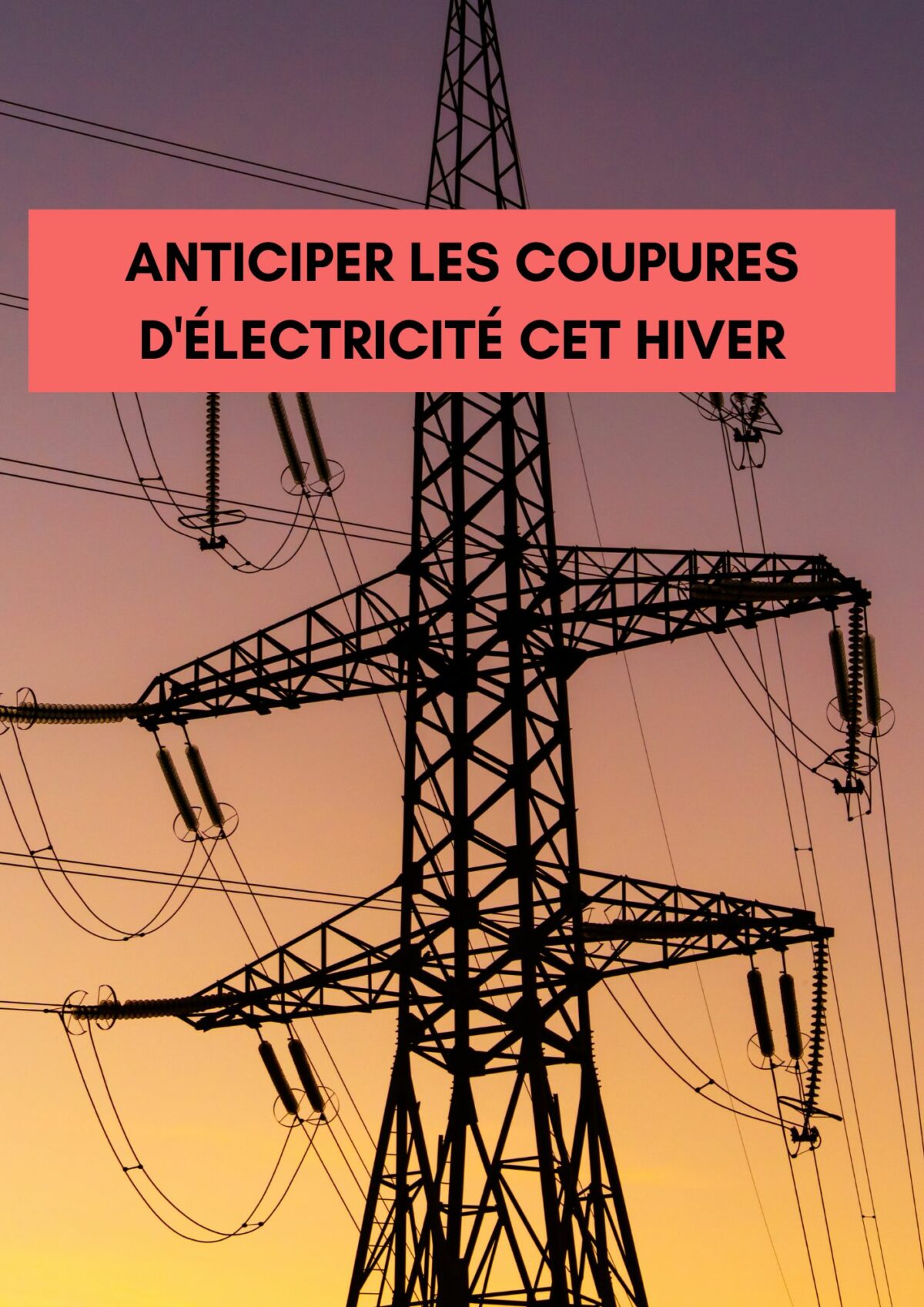 Anticiper les coupures d’électricité cet hiver