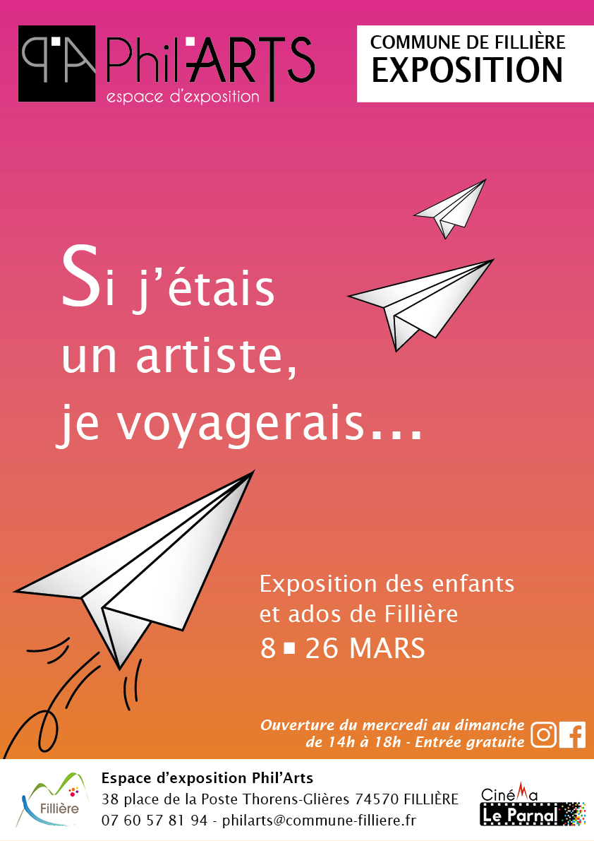 “Si j’étais un artiste, je voyagerais” : une exposition par les enfants et adolescents de Fillière.