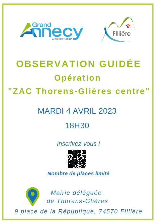 Opération “ZAC Thorens-Glières centre” : une observation guidée pour appréhender le projet