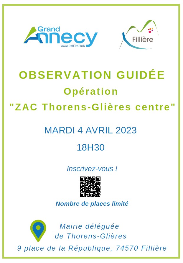 Opération « ZAC Thorens-Glières centre » : une observation guidée pour appréhender le projet