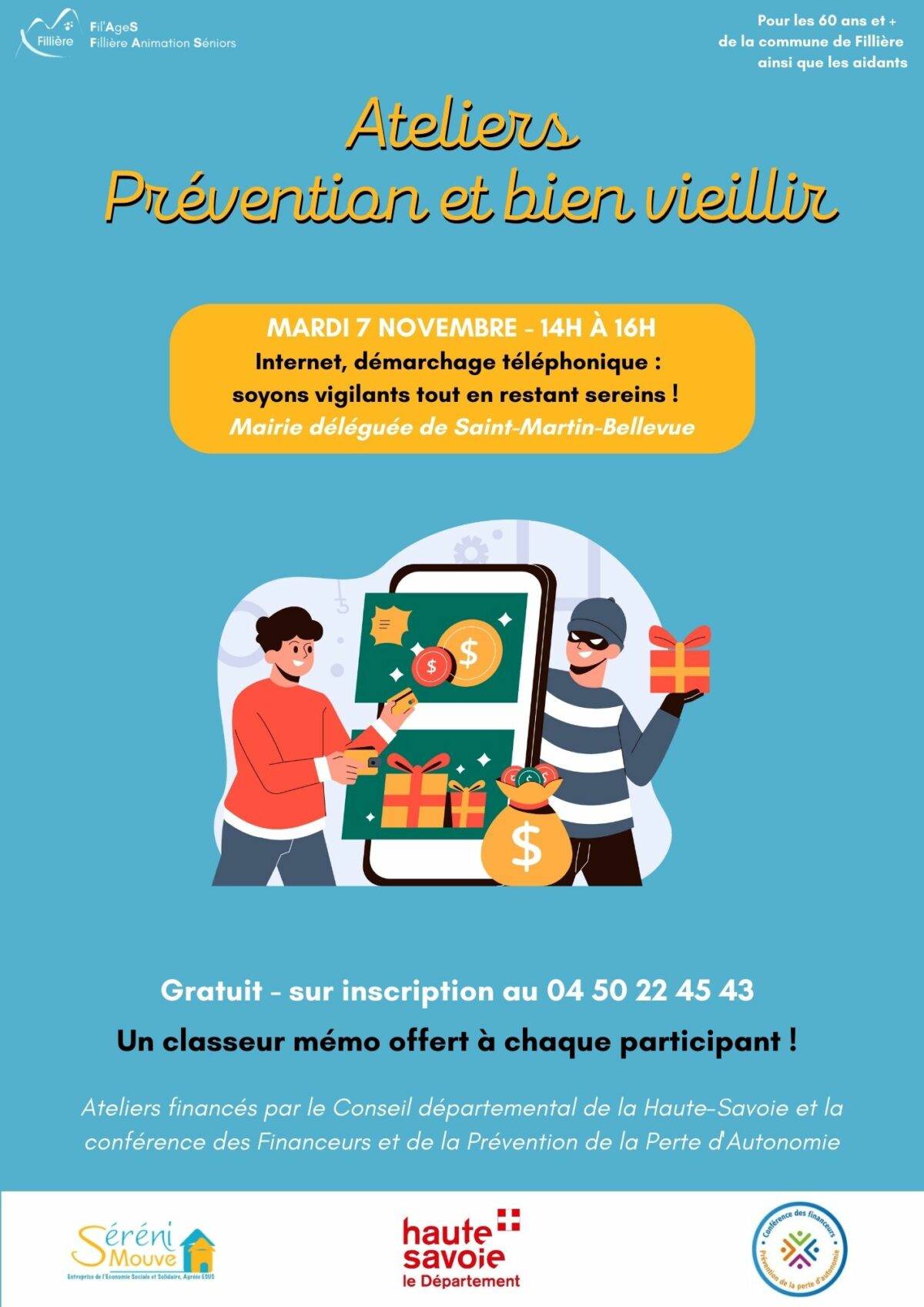 « Prévention et bien vieillir » : les ateliers « Sérénimouve » pour les séniors de Fillière