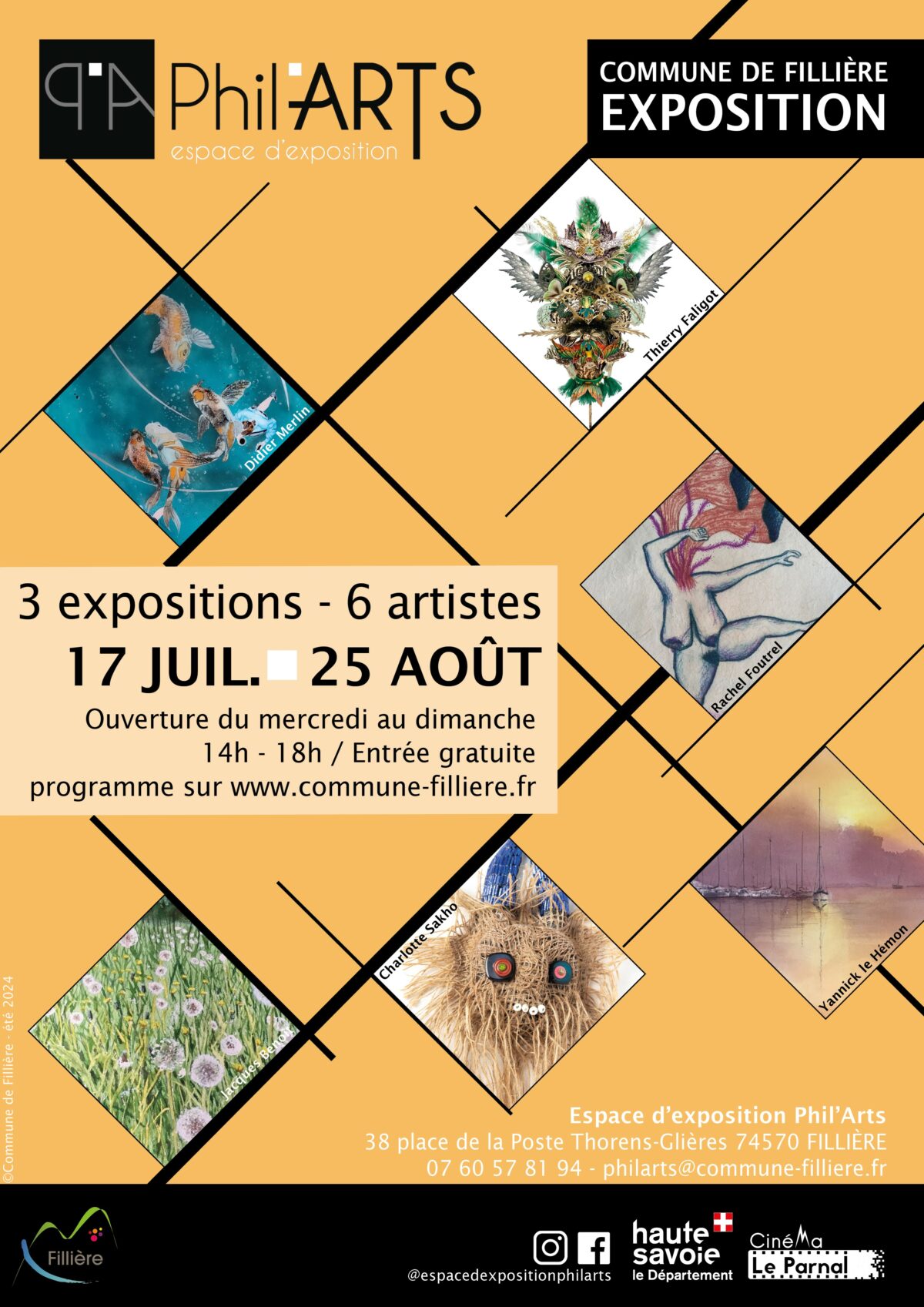 La programmation de l’été 2024 à Phil’Arts